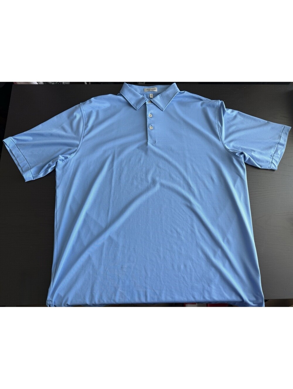Peter Millar Jubilee Polo Mens XXL Blue Striped Summer Comfort Performance Golf